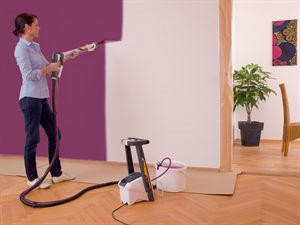 Peinture maison pistolet ou rouleau