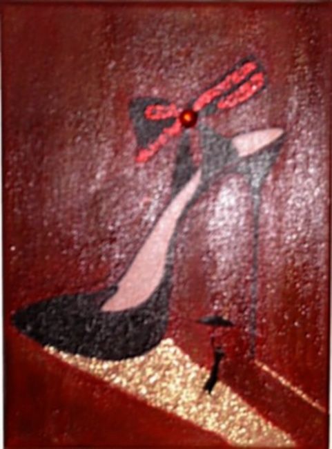 Peinture acrylique chaussure