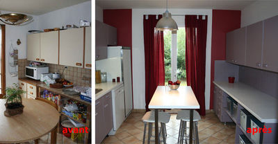 Peindre facade cuisine laquée