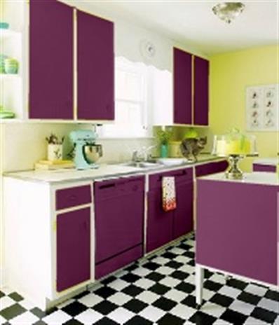 Peinture cuisine blanche et noire