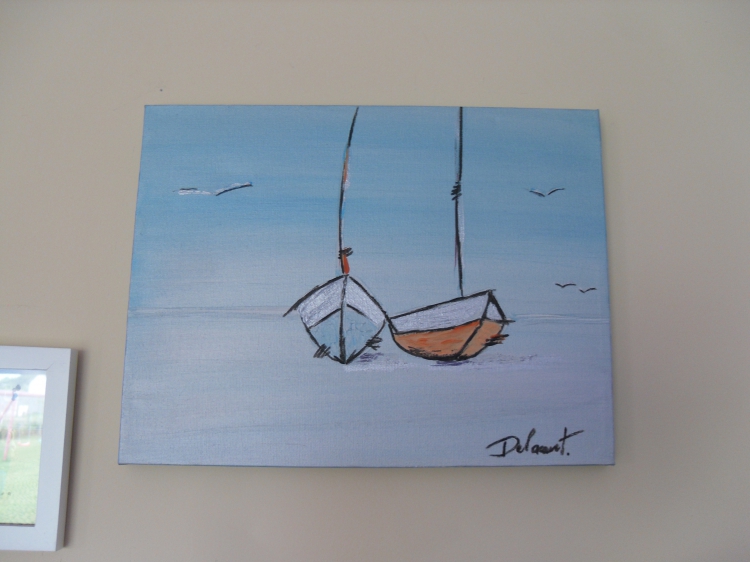 Tableau peinture acrylique zen