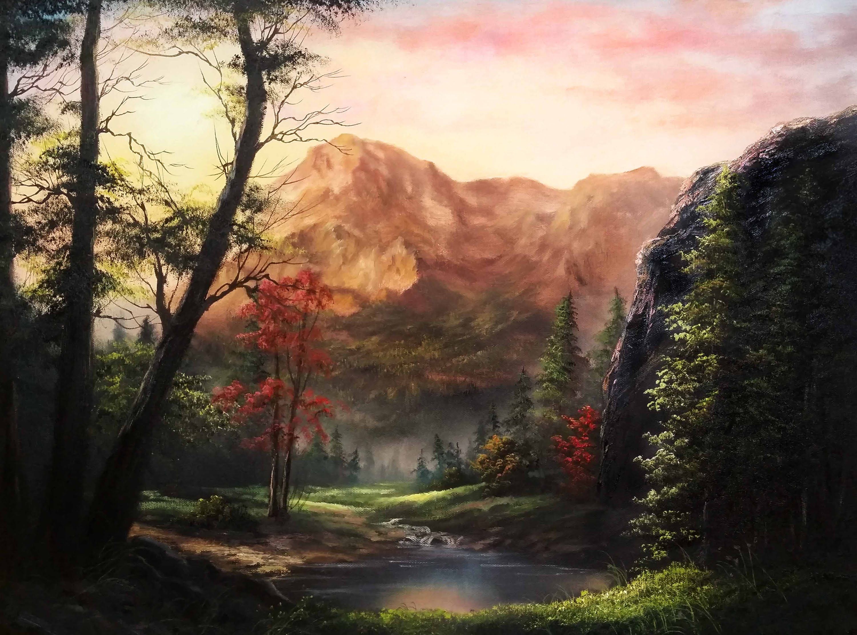 Peinture acrylique kevin hill