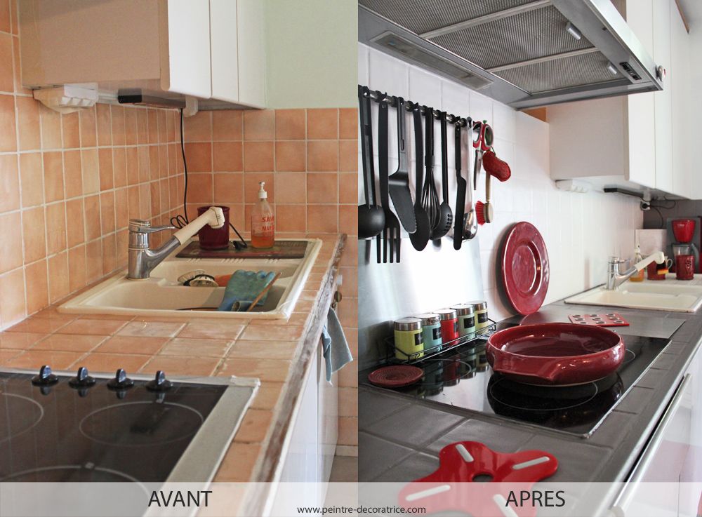 Peinture sur carreaux cuisine