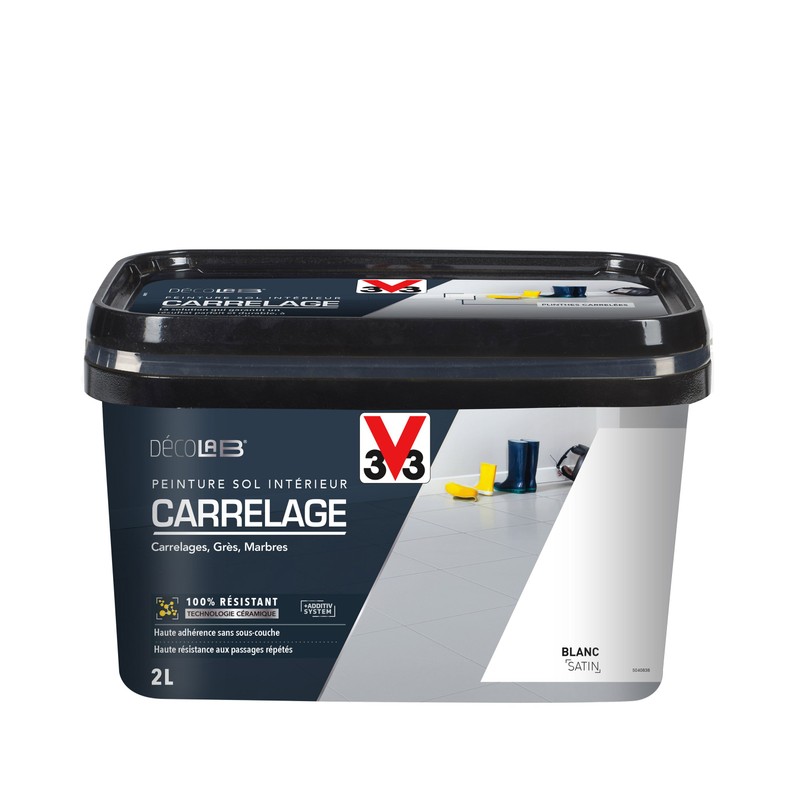 Peinture carrelage v33 sans sous couche