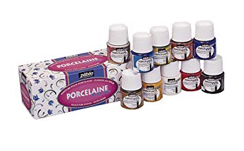 Peinture acrylique sur porcelaine