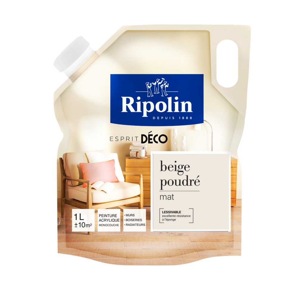 Peinture acrylique beige mur