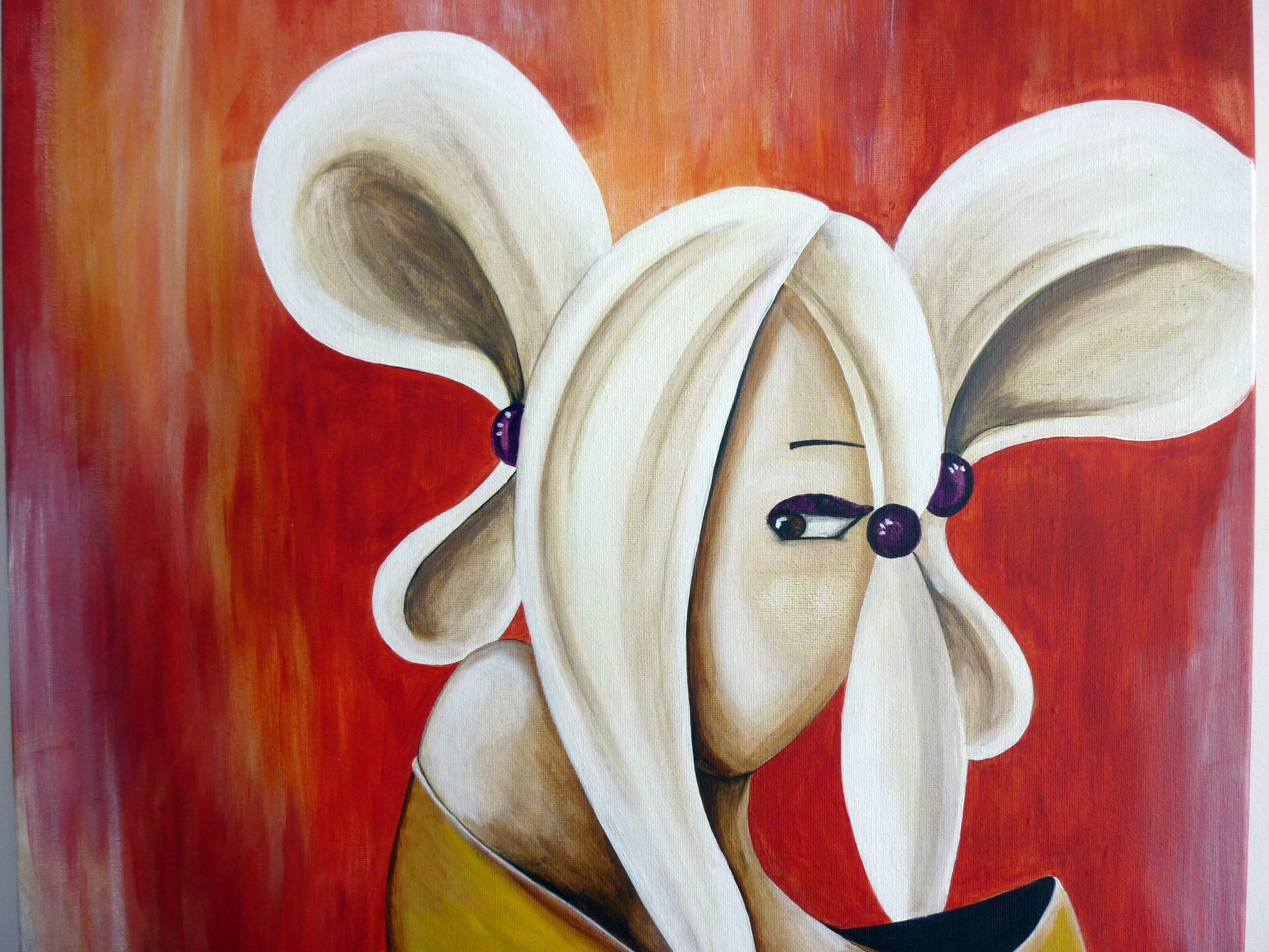 Faire peinture acrylique sur toile