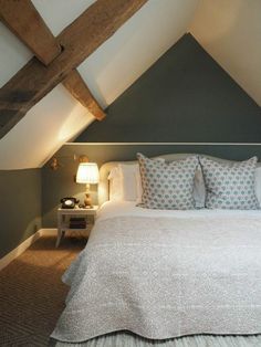 Deco peinture chambre sous comble