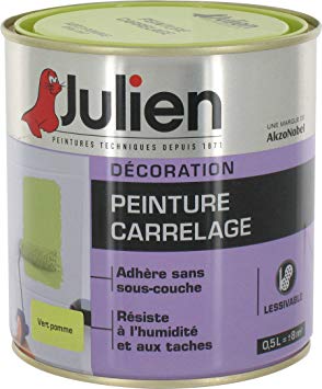 Peinture carrelage vert