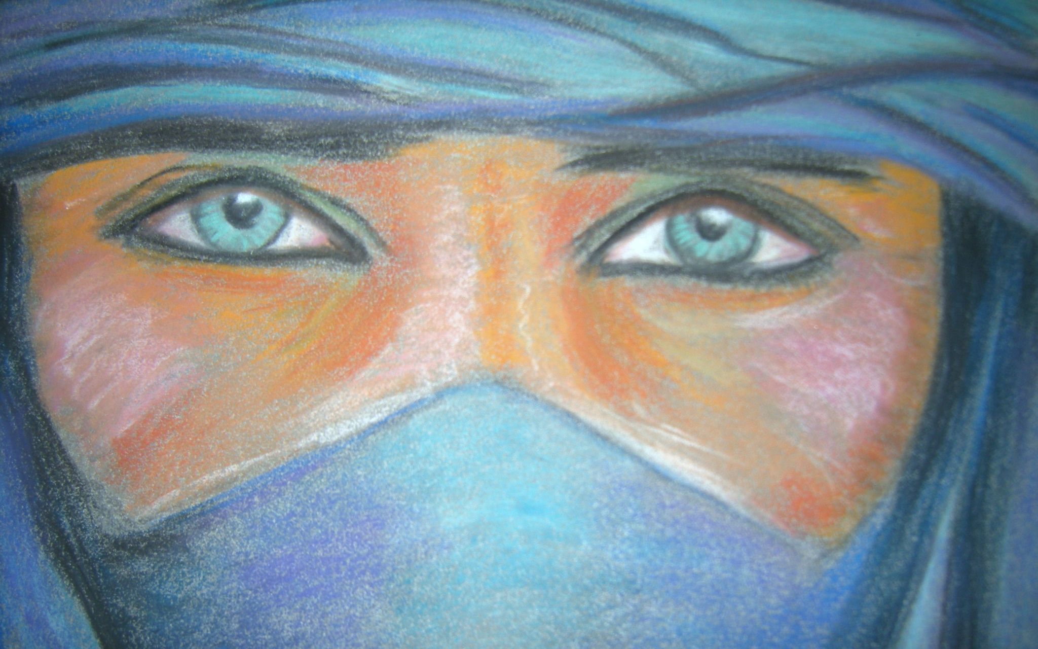 Peinture acrylique yeux