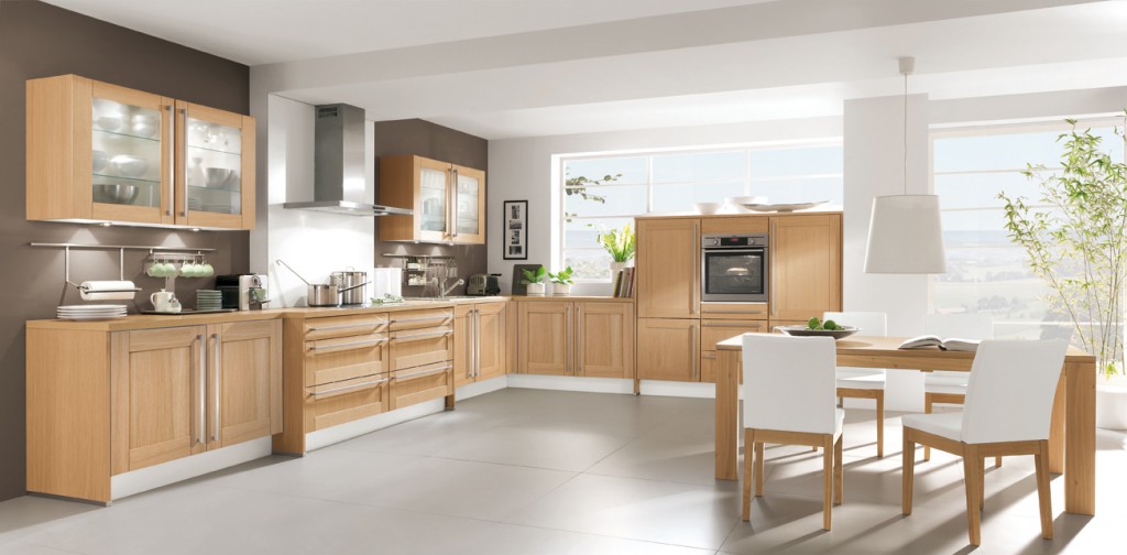 Peinture murale pour cuisine en chene