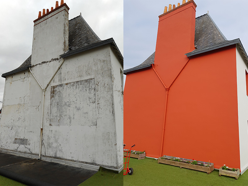 Peinture travaux facade