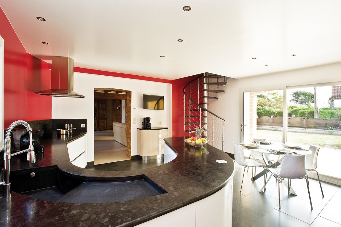 Peinture cuisine bicolore