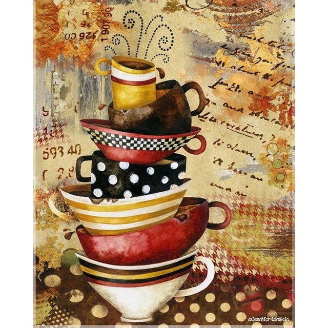 Peinture ustensiles cuisine