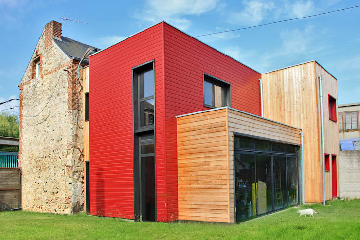 Peinture maison moderne exterieur