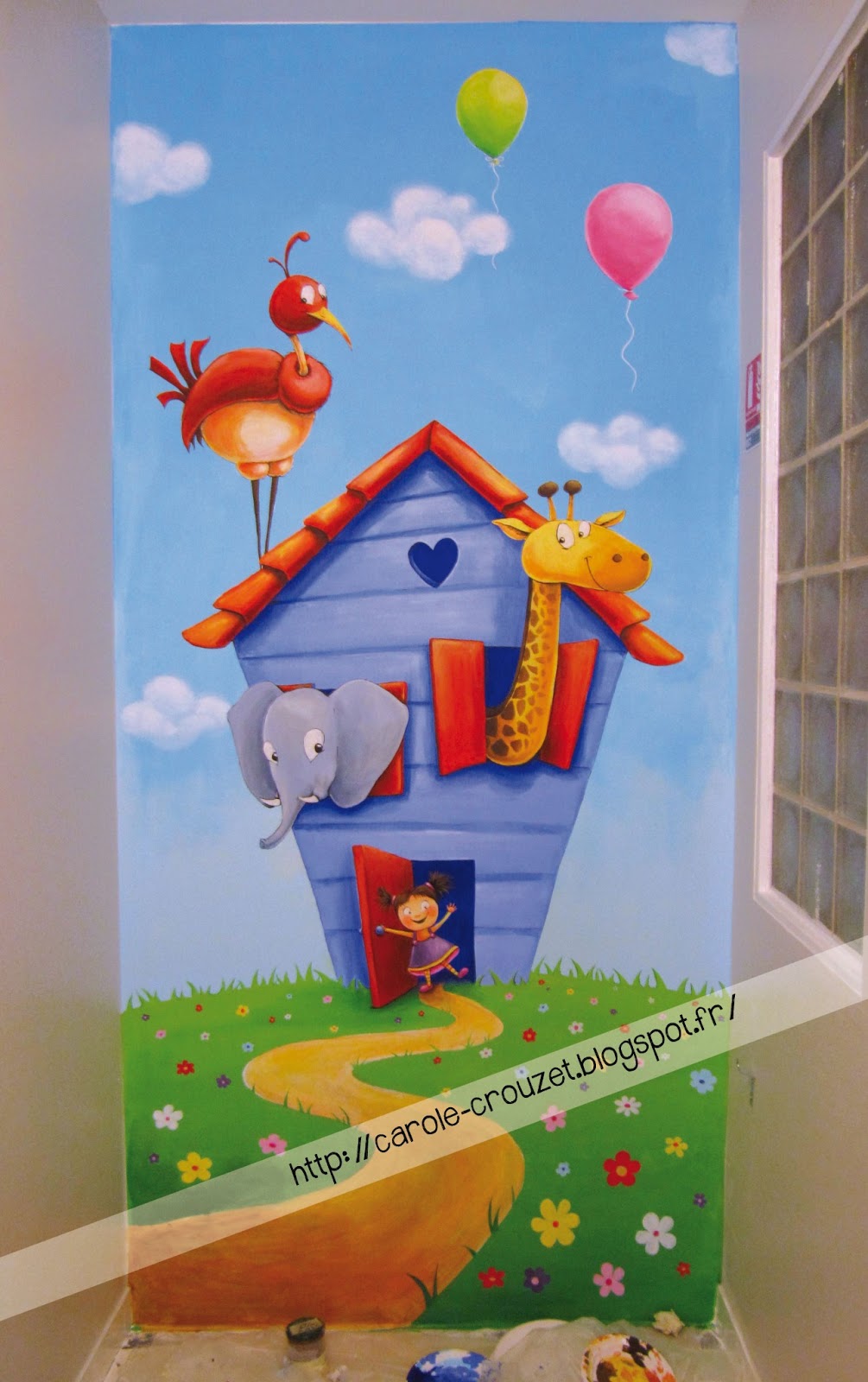 Peindre un decor de creche