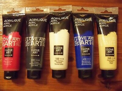 Peinture acrylique i love art