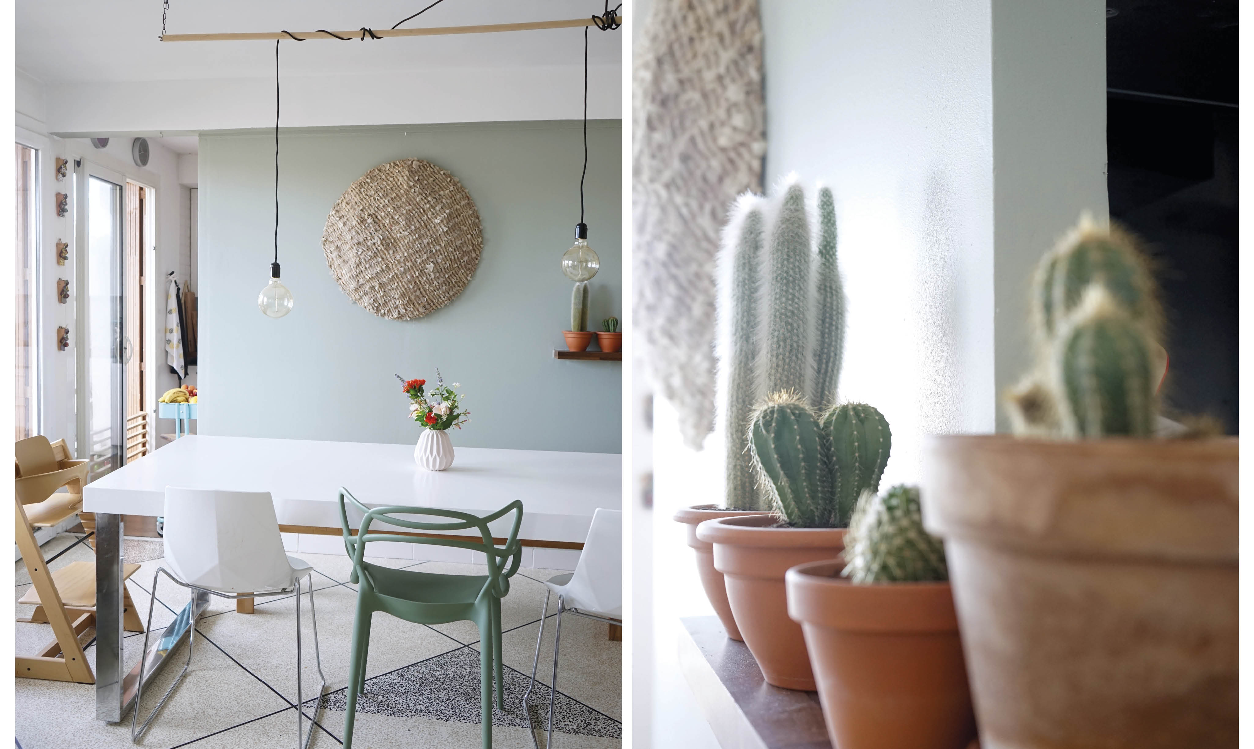 Peinture cuisine vert gris