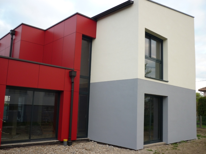 Peinture mur maison exterieur