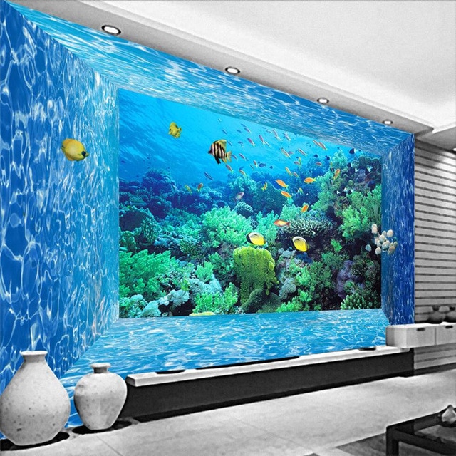 Peindre un decor d'aquarium