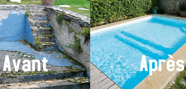 Peinture carrelage piscine