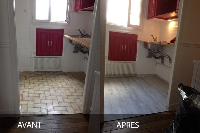 Peindre carrelage noir