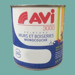 Peinture acrylique mur bleu