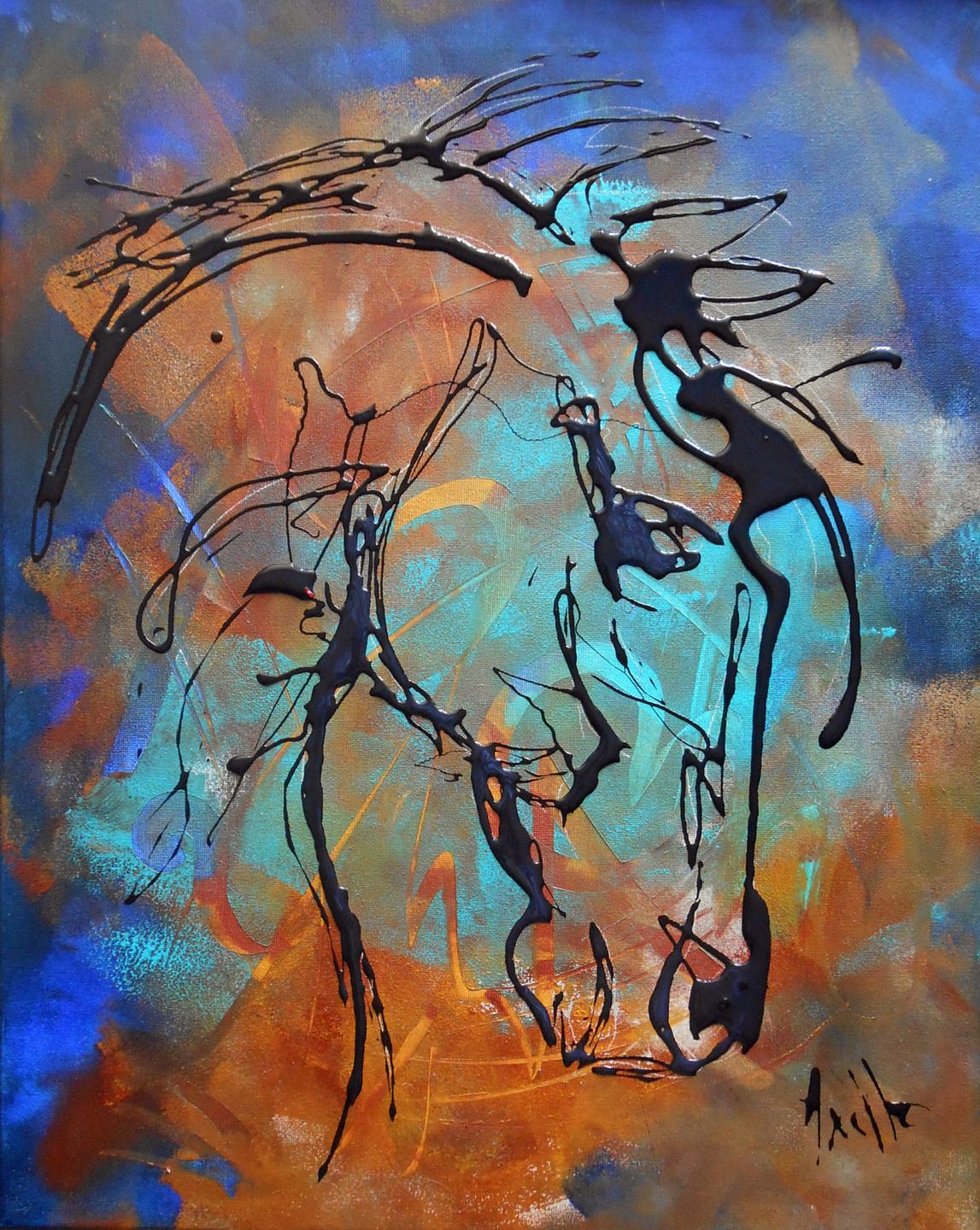 Peinture acrylique ou