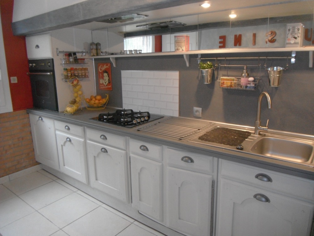 Peindre meuble cuisine en chene
