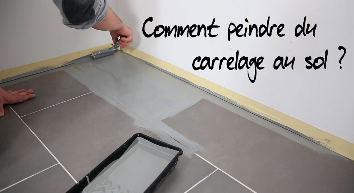 Peindre carrelage sol joint