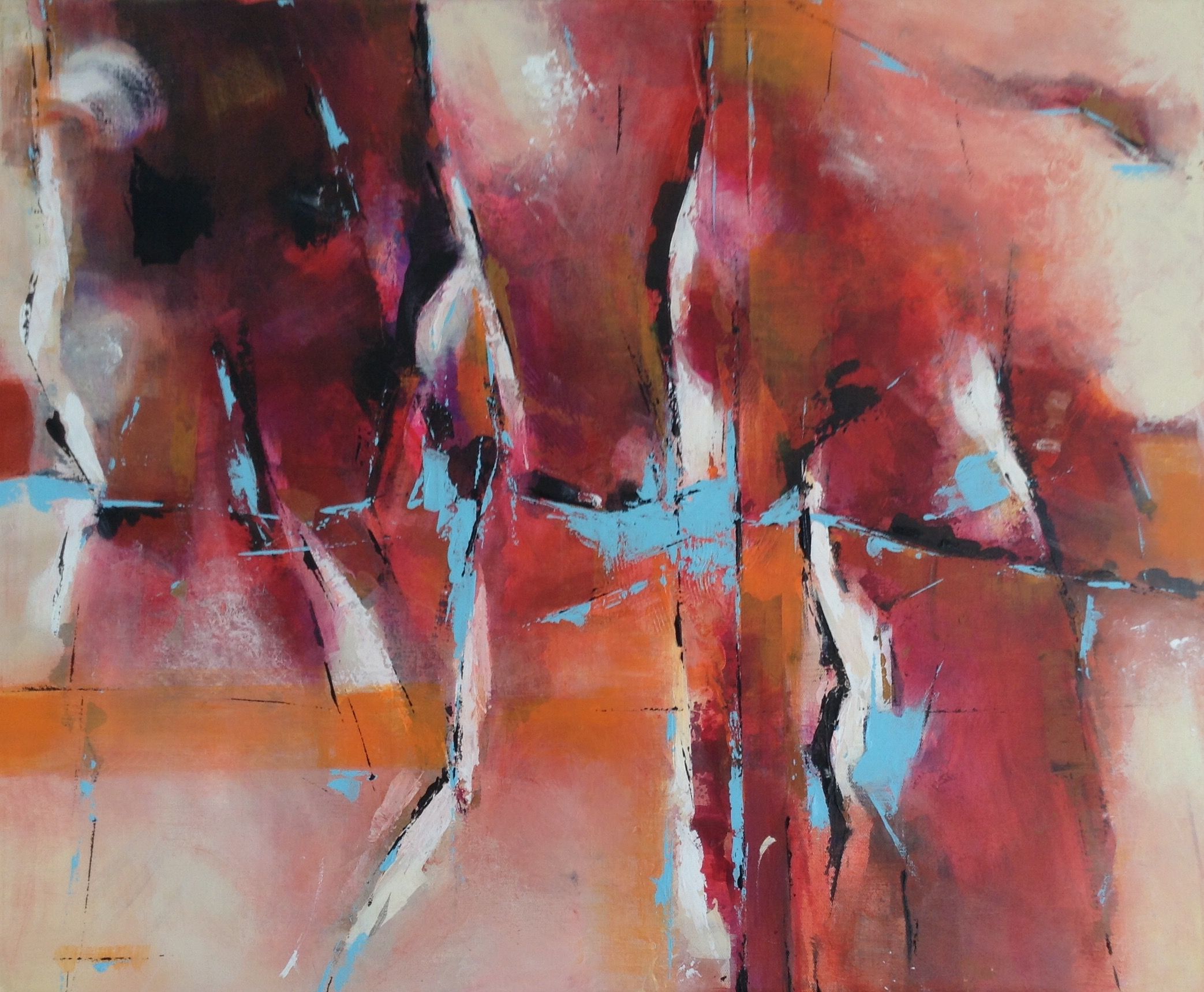Peinture acrylique sur toile pinterest