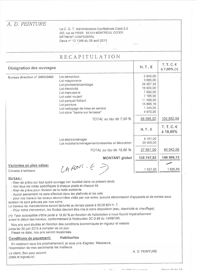Devis peintre prix m2