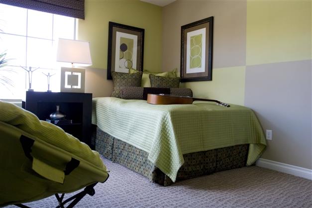 Deco peinture chambre bicolore