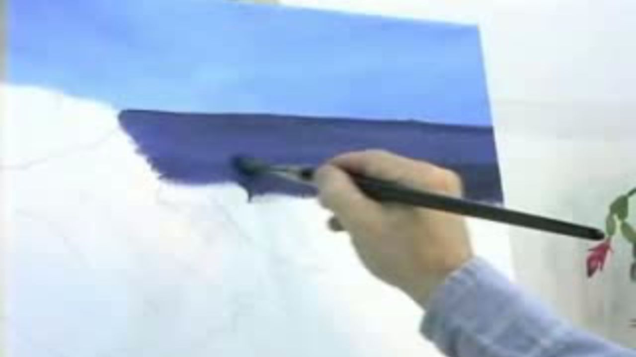 Peinture acrylique la mer
