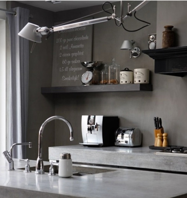 Couleur peinture avec cuisine taupe