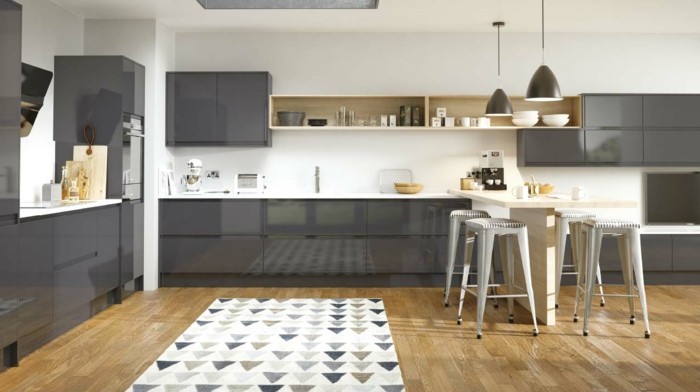 Peinture pour cuisine meuble gris