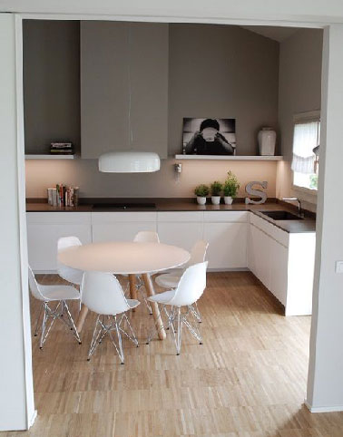 Peinture mur pour cuisine blanche