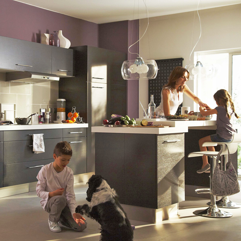 Peinture cuisine ouverte sejour