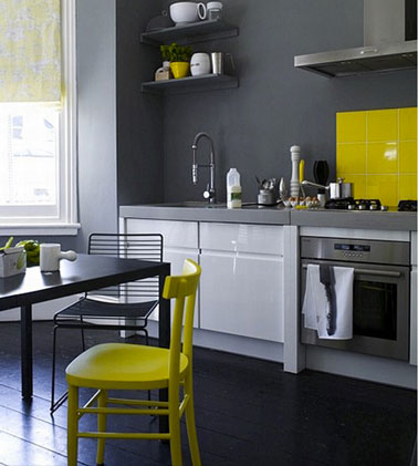 Peinture gris anthracite pour meuble de cuisine