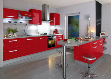 Peinture de cuisine rouge
