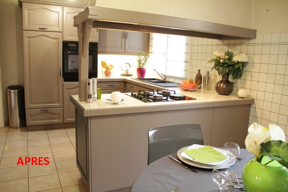 Peinture cuisine ecru