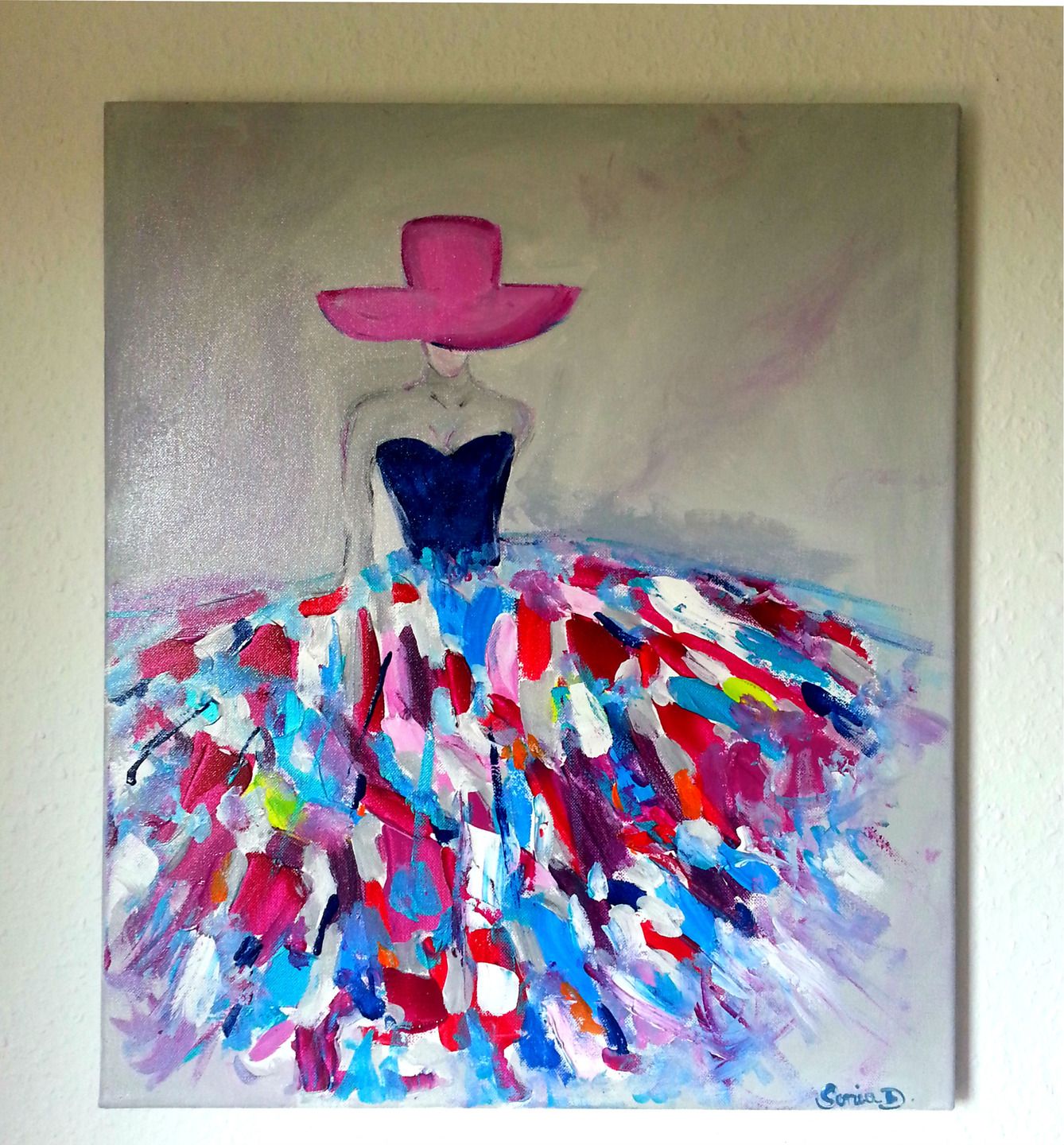 Peinture acrylique sur toile en français