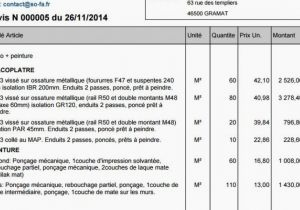 Exemple devis peinture parking