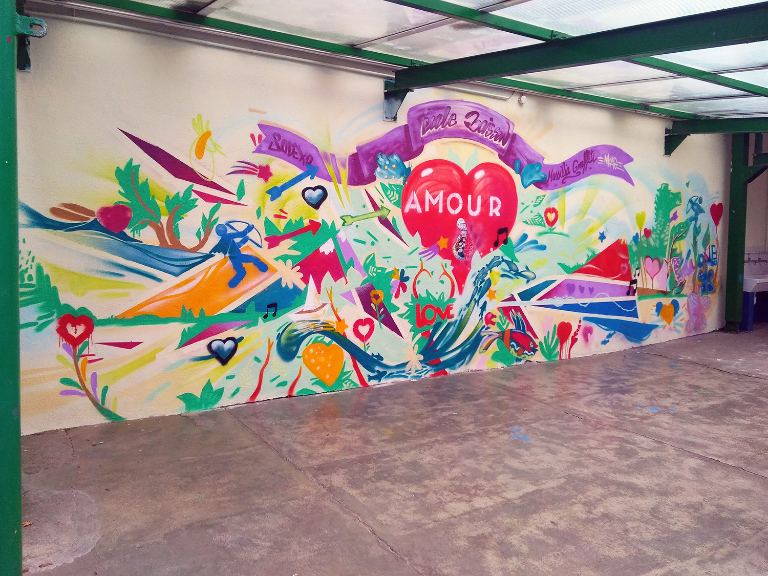 Peinture deco graffiti
