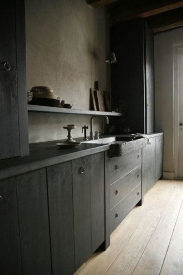 Peinture meuble cuisine gris anthracite