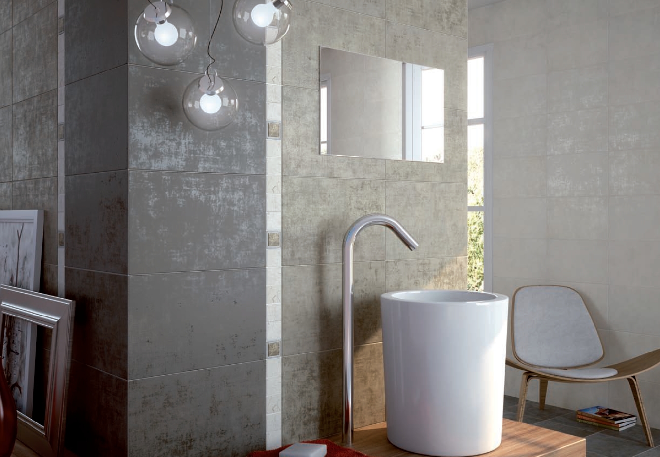 Peindre carrelage salle de bain noir et blanc