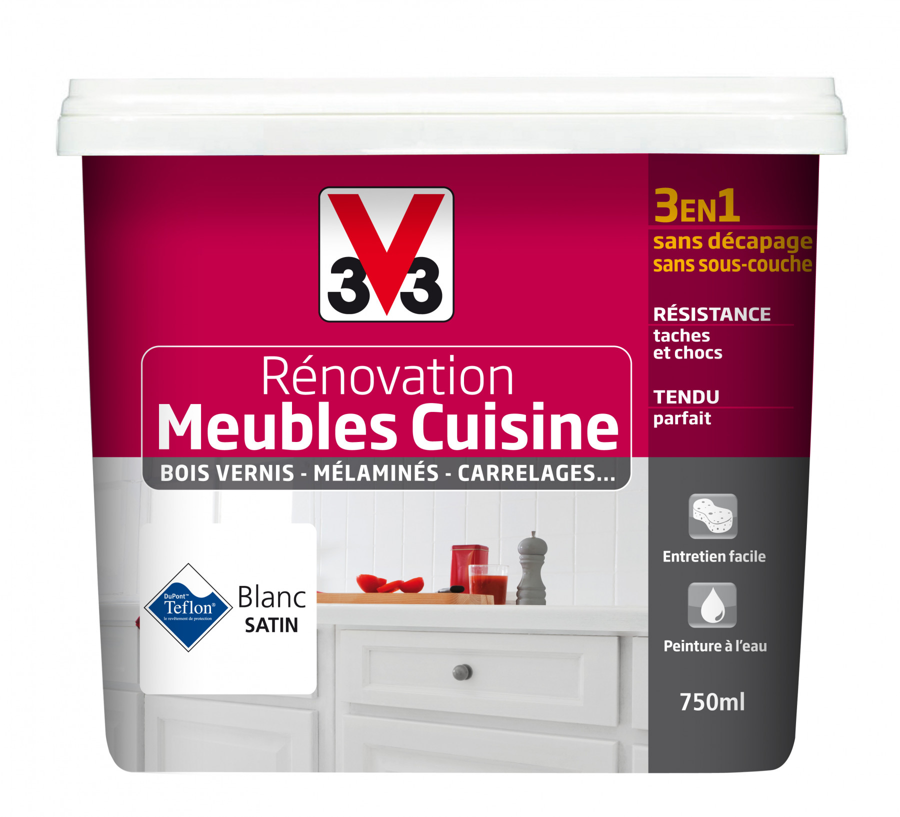 Peinture décolab meuble de cuisine 100 résist v33