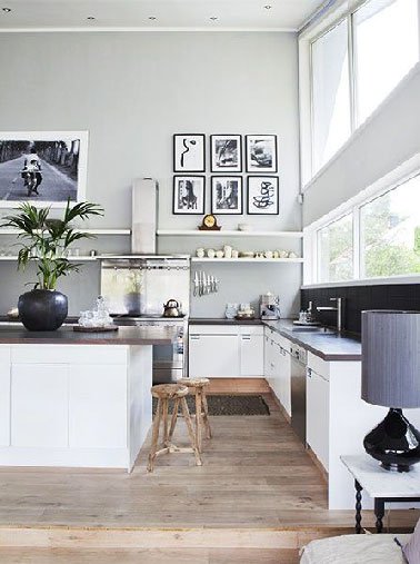 Peinture gris clair pour cuisine