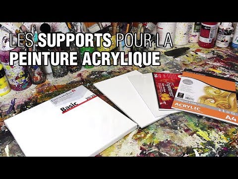 Peinture acrylique quel support