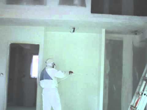 Peinture maison neuve au pistolet